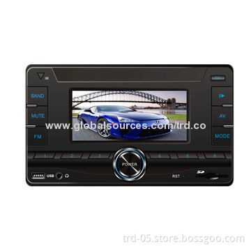 4-inch HD TFT-LCD Double DIN Deck-less Car MP5/MP4 Player, 1,080P High-definition Video